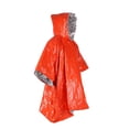 thumbnail image 1 of TopLLC Poncho de Pluie à Capuchon, Imperméable d'Urgence Isolé Réfléchissant en Film d'Aluminium PE, Imperméable Réutilisable Résistant aux Intempéries, Équipement de Survie Portable Double Face pour la Randonnée, le Camping et l'Extérieur, 1 of 9