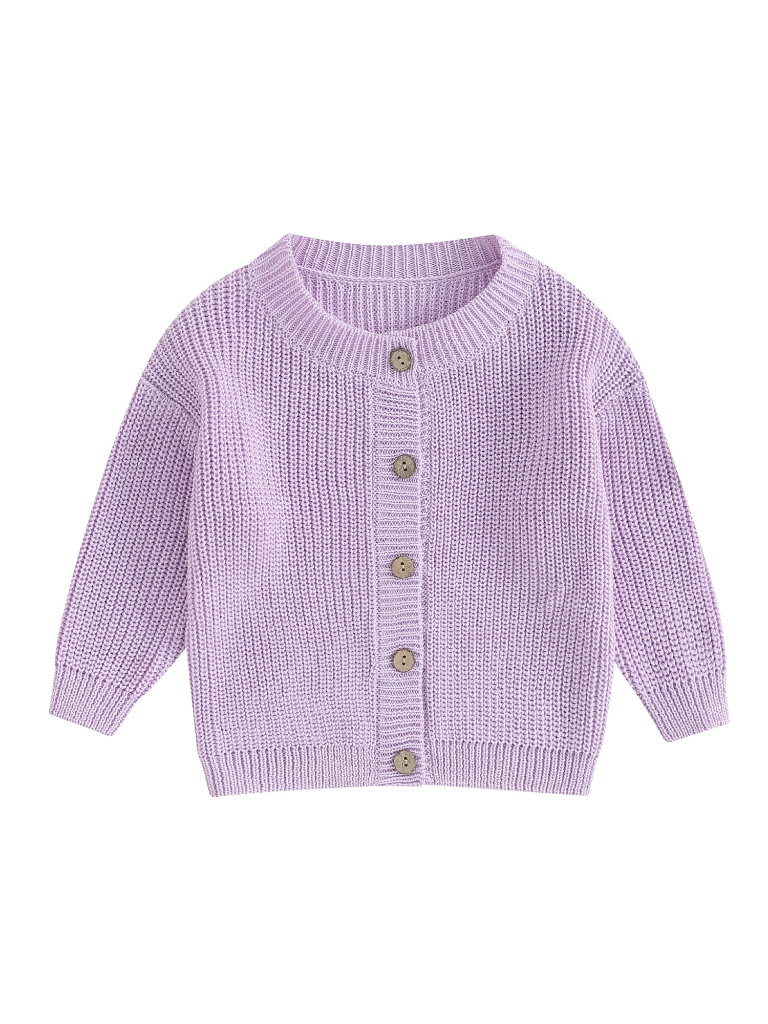 Gupgi Cardigan en Tricot pour Bébé Garçon Fille Chandails Col Ras du Cou Manches Longues Ouvert à l'Avant Chandails Manteau d'Hiver