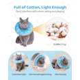 thumbnail image 3 of Collier de Récupération pour Chat à Beignet Ajustable, Cône Souple pour Chat, Collier Élisabéthain après Chirurgie (Bleu) m, 3 of 8