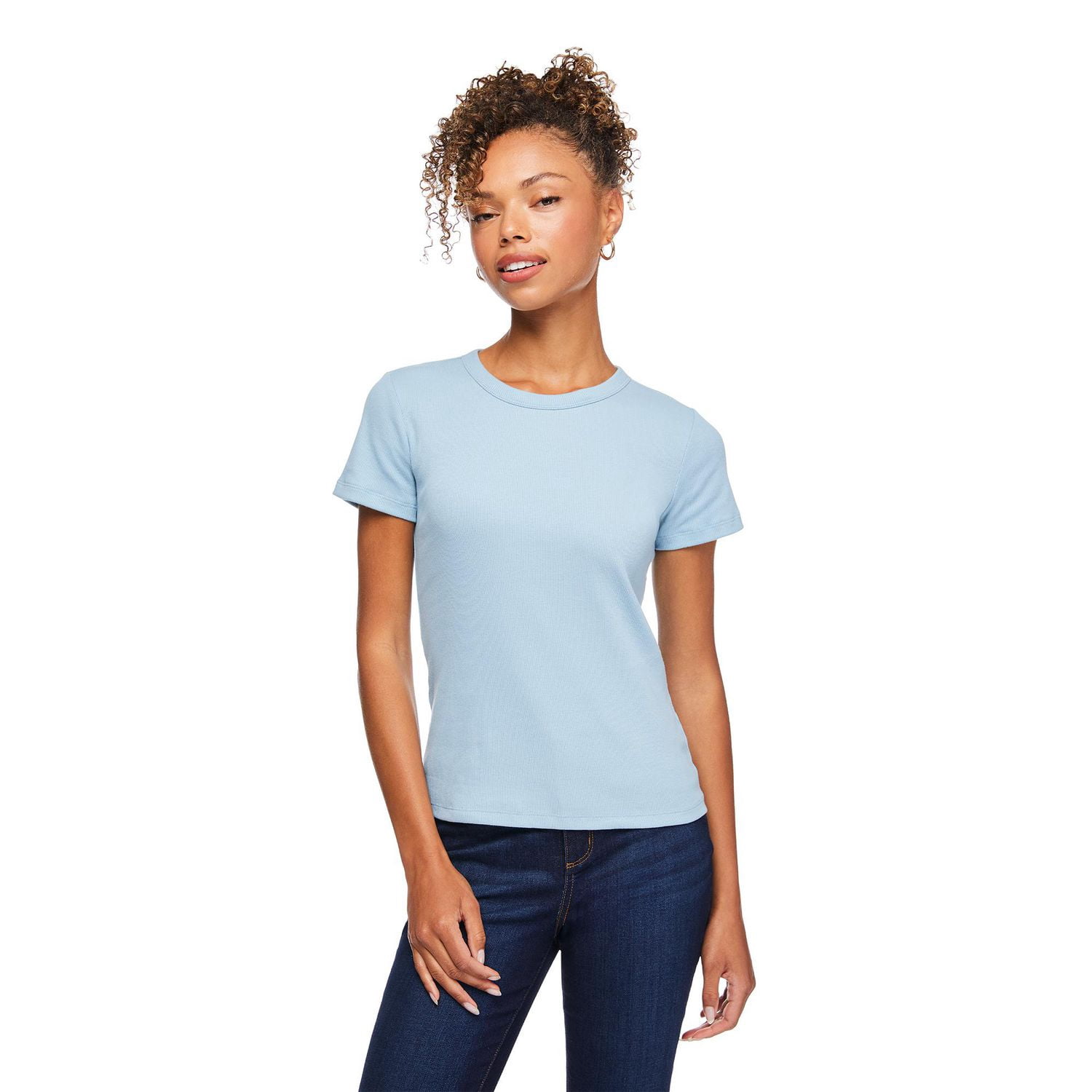 T-shirt côtelé George pour femmes
