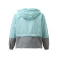 thumbnail image 3 of Qiylii Femmes Veste de Pluie Packable Couleur Extérieure Bloc Coupe-Vent à Capuche, 3 of 6