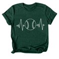 thumbnail image 5 of adviicd Chemise pour Femmes, T-Shirts Graphiques à Manches Courtes, Décontractés, Verts, TG, 5 of 5