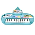 thumbnail image 1 of Blue Compact Multifunction Music Keyboard Toy For Kids, Educational Sound Effects And Sensory Activity, Lightweight And Portable, 1 of 8