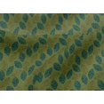 thumbnail image 4 of oneOone Viscose Jersey Fabric Leaves Block Printed Fabric 1 Yard 60 Inch Wide, 4 of 5