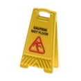 thumbnail image 2 of Milaget Miniature Warning Sign 1.5cmx2.5cm Decorative Item Yellow Caution Sign Model Wet Floor, 2 of 9