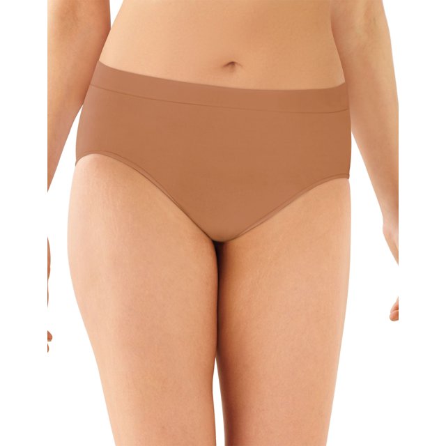 Bali Womens One Smooth U All-Around Smoothing Hi-Cut Panty, 7, Cinnamon Butter