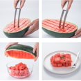 thumbnail image 4 of Oleegame 1PC Vegetable Peeler Stainless Steel Watermelon Cutter Slicer Stainless Steel Watermelon Cube Cutter Quickly Watermelon Fun Fruit Melon Cutter For Kitchen Gadget Silver, 4 of 9