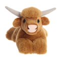 thumbnail image 2 of Aurora Stuffed Animals Mini Flopsie-Highland Cow 8", 2 of 2