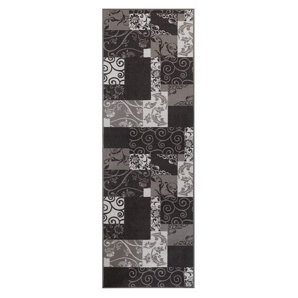BY COCOON 2'6''x10' Runner Rug | Kitchen Rug Washable Rug Hallway Runner Runners Rugs for Hallway Non Slip (80 Cm x 305 Cm Blue Rug)