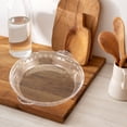 thumbnail image 2 of Miangastore Glass Pie Pan For Baking Round Baking Dish For Dinner Non-Stick Pie Plate With Soft Wave Edge For Apple Pie Pumpkin Pie Pot Pies Transparent 10 Inches, 2 of 9