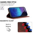 thumbnail image 2 of Étui pour Motorola MOTO G15 Power, Porte-Cartes, Support, Portefeuille, Béquille, Folio, à Rabat, Cuir PU, Magnétique, 2 of 4