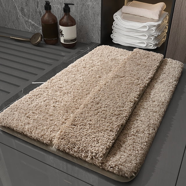 SROBPTY Bath Mat, Bathroom Rugs Bath Mat for Back Of Foot Rubbing Thick Soft and Non-Slip Full Wrap Bath Mats Water Absorbent and Washable Bath Rug for Bathroom Shower