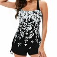 thumbnail image 1 of Two Piece Bathing Suit For Women Tummy Control Bathing Suits Athletic Blouson Swim Tank Top With Shorts, 1 of 7