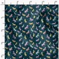 thumbnail image 2 of Soimoi Blue Crepe Silk Fabric Wild Animal Print Fabric by The Yard 42 Inch Wide, 2 of 5