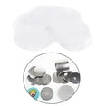 thumbnail image 4 of 100 Pieces Art and Craft Supplies Plastic Button Badge Button Circle Round Mylar 44MM, 4 of 8
