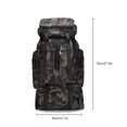 thumbnail image 3 of Backpack Outdoor 80L Large Capacity Nylon Rucksack Camping Sports Packsack Travel Mountaineering Storage Bag with Rain Cover Desert Camouflage, 3 of 9