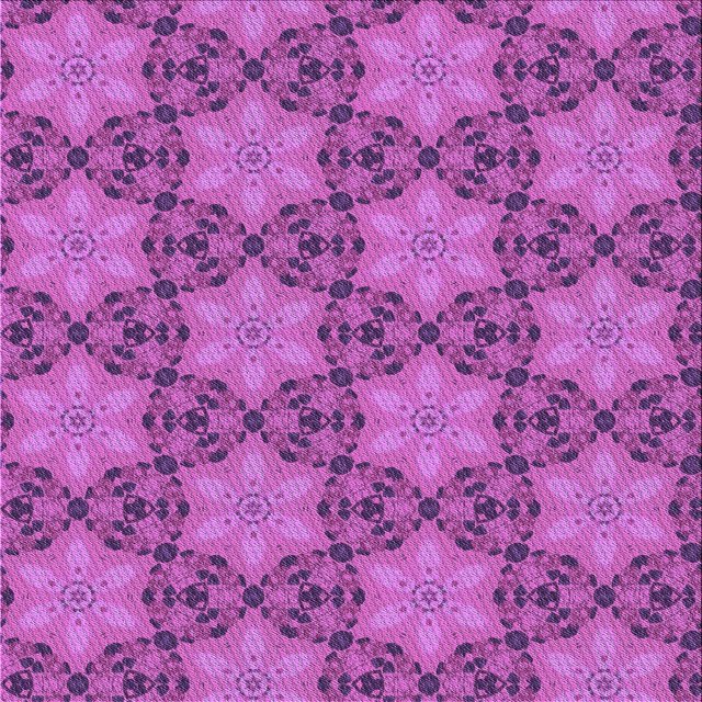Ahgly Company Tapis d'Intérieur Lavable en Machine Carré Transitionnel Magenta Rose, 4 Pieds Carré
