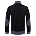 thumbnail image 3 of Qertyioot Hauts pour Hommes Mode Veste Décontractée Extérieur Manches Longues Manteau Chaud, 3 of 6