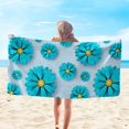 thumbnail image 1 of Dvkptbk Beach Towel Microfiber Beach Towel Super Lightweight Colorful Bath Towel Sandproof Beach Blanket Multi-Purpose Towel for Travel Swimming Pool 30x60 Inch Beach Essentials on Clearance, 1 of 8