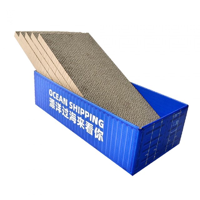 GROWTH TANK 5 Pieces Cat Scratcher Cardboard Replacement Cat Scratcher Board Double Side Cat Blue Box