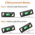 thumbnail image 3 of yeacher Digital Billet Torpedo Level Protractor ABS 90 Degree Black, 3 of 8