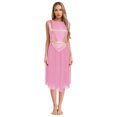 thumbnail image 1 of Yartina Tunique de Danse Liturgique et de Louange pour Femmes, Robe Sans Manches, Performance de Danse Lyrique, Rose G, 1 of 7