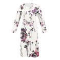 thumbnail image 3 of Babysbule Liquidation Robes d'Automne pour Femmes Mode Femmes Décontracté Élégant Col Rond Imprimé Été Manches Longues Poches Robe, 3 of 5