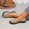 thumbnail image 4 of Flat Shoes for Women, Versatile Loafers with Buckle and Low-Cut Style, 4 of 9