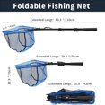 thumbnail image 2 of SAN LIKE Fishing Landing Net with Telescoping Pole Handle, Trout Fishing Rubber Coated Landing Net for Easy Catch Release, Extend to 15-43 inch, 2 of 7