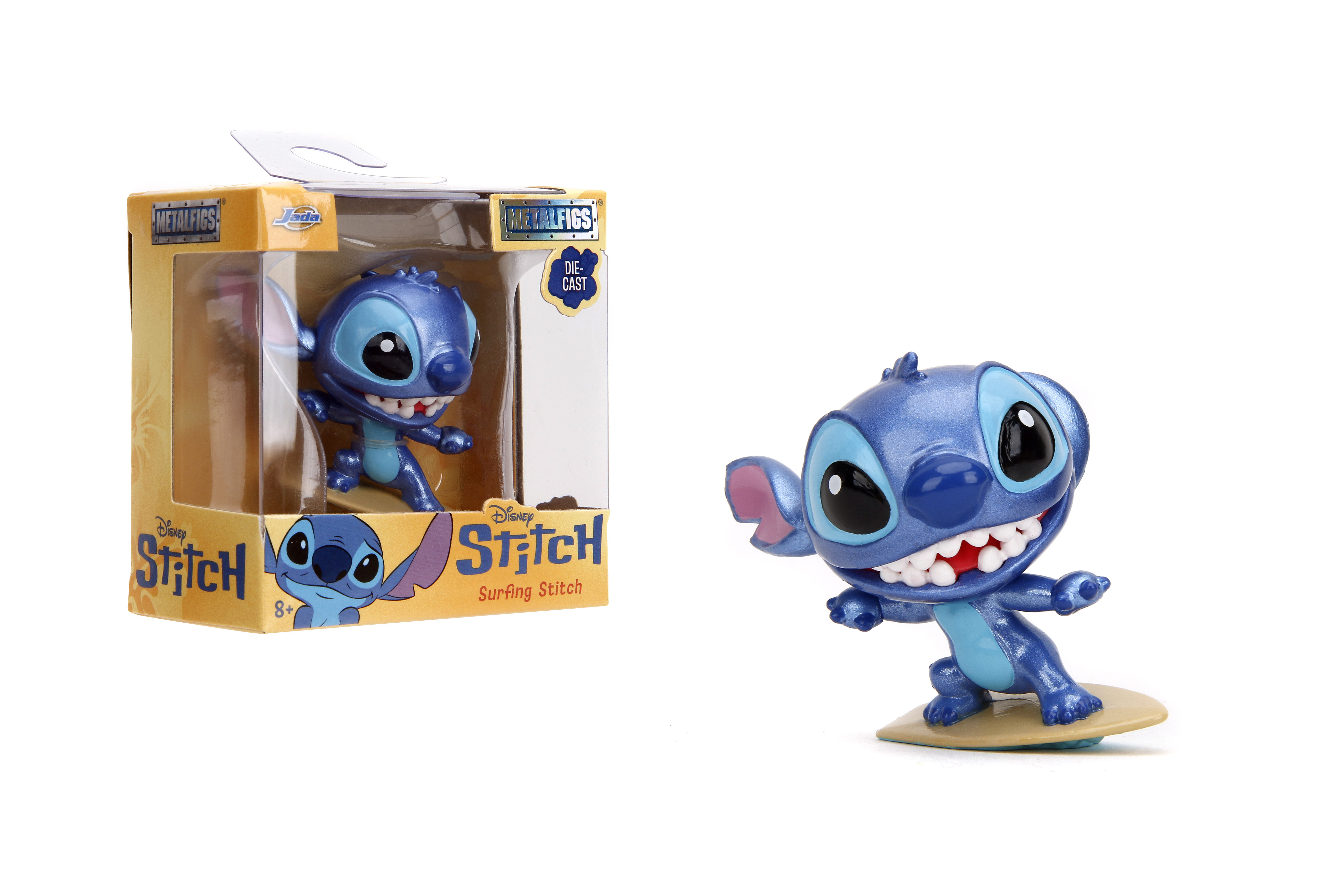 Figurine Disney Stitch Metalfigs (pack individuel) - Figurines en métal moulé sous pression de Jada Toys, échelle 2,5 pouces