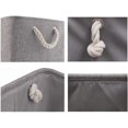 thumbnail image 4 of Boîtes de Rangement Pliables, Grands Paniers en Tissu, Lot de 3 (Gris, Grand), 4 of 6