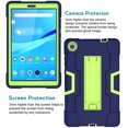 thumbnail image 3 of Mignova for Lenovo Tab M8 8.0 Inch Case,Hybrid Three Layer Full-Body Shockproof Armor Defender Full-Body Rugged Protective Case Cover with Stand for Lenovo Tab M8/M8 Smart Tab 8.0 Tablet (Navy/Green), 3 of 7