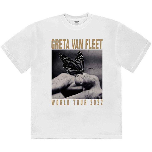 Greta Van Fleet Unisex T-Shirt World Tour Butterfly