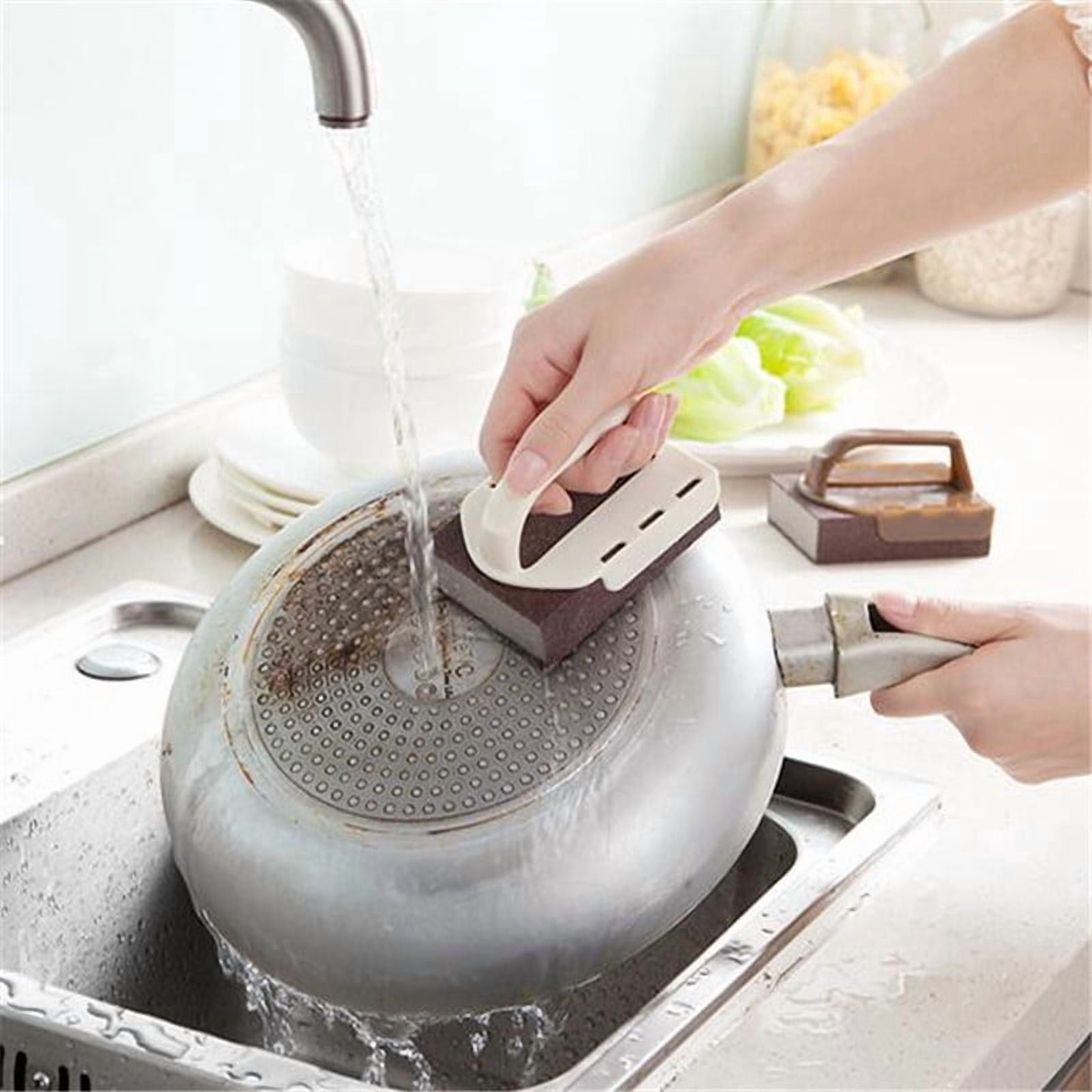 EGNMCR Carborundum Sponge Emery Sponges For Quickly Cleans Cleaning Sponge Kitchen Cleaning Tool 5pc Cleaning Sponge