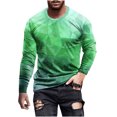 thumbnail image 2 of Meichang T-Shirt à Manches Longues pour Hommes Coupe Ajustée, T-Shirts Graphiques pour Hommes Tendance avec Imprimé 3D d'Illusion d'Optique, T-Shirts Mode à Col Rond pour le Gym à Manches Longues pour Hommes, 2 of 5