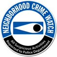 thumbnail image 1 of 2" Neighborhood Crime Watch Eye Vinyl Sticker, 1 of 1