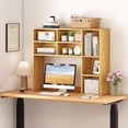 thumbnail image 2 of Costway Desktop Bookshelf with 7 Open Cubbies & 3 Adjustable Shelves for Home Office Dorm Beige, 2 of 10