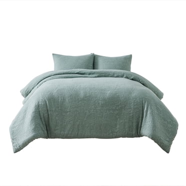 Ensemble de couette lit double/grand lit Better Homes & Gardens, toutes saisons, 3 pièces, paisley matelassé vert sauge