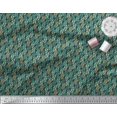 thumbnail image 2 of Soimoi Rayon Fabric Leaves Small Print Fabric by Yard 42 Inch Wide, 2 of 3