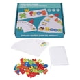 thumbnail image 2 of See and Spell Learning Toy, Soft Cardboard Wood Building Blocks Alphabet Games Set Water Paint Coloring  for Study, 2 of 8