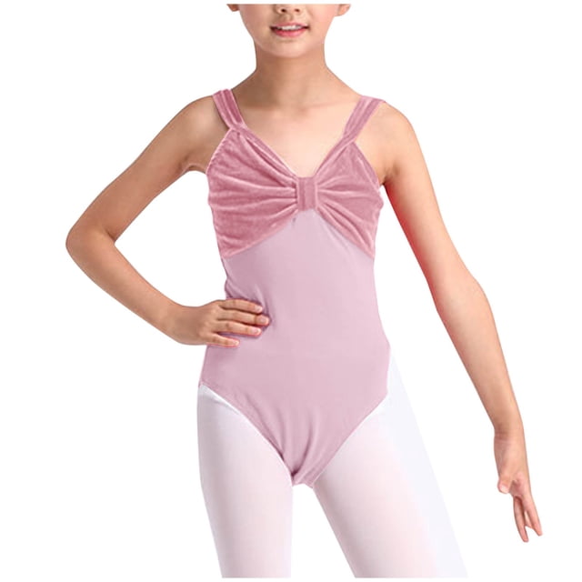 RXIRUCGD 2025 Summer Clothes for Kids Children's Solid Color Sleeveless Suspender Round Neck Top Elastic Waist Shorts Mid Size Children's Dance Practice Suit Set
