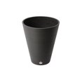 thumbnail image 1 of Algreen 16339 Valencia 15 in. by 18.5 in. Round Ribbed Taper Planter, Black, 1 of 1