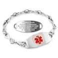 thumbnail image 1 of MedicEngraved Bracelet d'Alerte Médicale Personnalisé en Acier Inoxydable - Maillon Infini 6 mm, 1 of 8