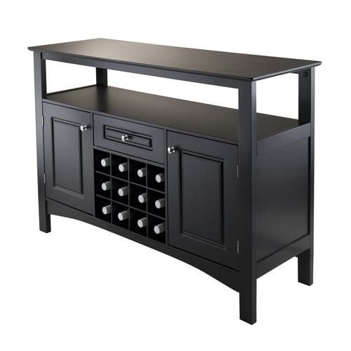 Jasper Buffet Display Cabinet, Sideboard, Black