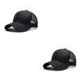 thumbnail image 3 of Baohd Male 3D Embroidery Snap-back Hat Fashionable Adjustable Strap Sun Protection Breathable Comfortable black 2Set, 3 of 6
