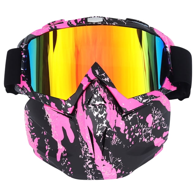 RYRDWP Ski Adult Goggles With Detachable Ski The Sun Windscreen Goggles