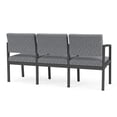 thumbnail image 3 of Lenox Steel Reception Waiting Room 3 Seats Chair / Charcoal Steel / Gray, 3 of 5