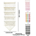 thumbnail image 4 of ziyahi Hanging Toy Storage Net Large Bohemian Style Wall Organizer Stuffed Toy Storage Hammock 4-Layer C, 4 of 6