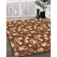 thumbnail image 3 of Ahgly Company Tapis d'Intérieur Rectangulaire Transitionnel Orange Lavable à la Machine, 2 Pieds x 3 Pieds, 3 of 7