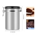 thumbnail image 3 of Garosa Coffee Container Large Airtight Stainless Steel Black Kitchen Sotrage Canister for Coffee, 3 of 6